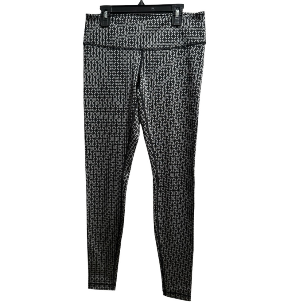 Lululemon Patterned Leggings,‎ Black/Gray, size 6